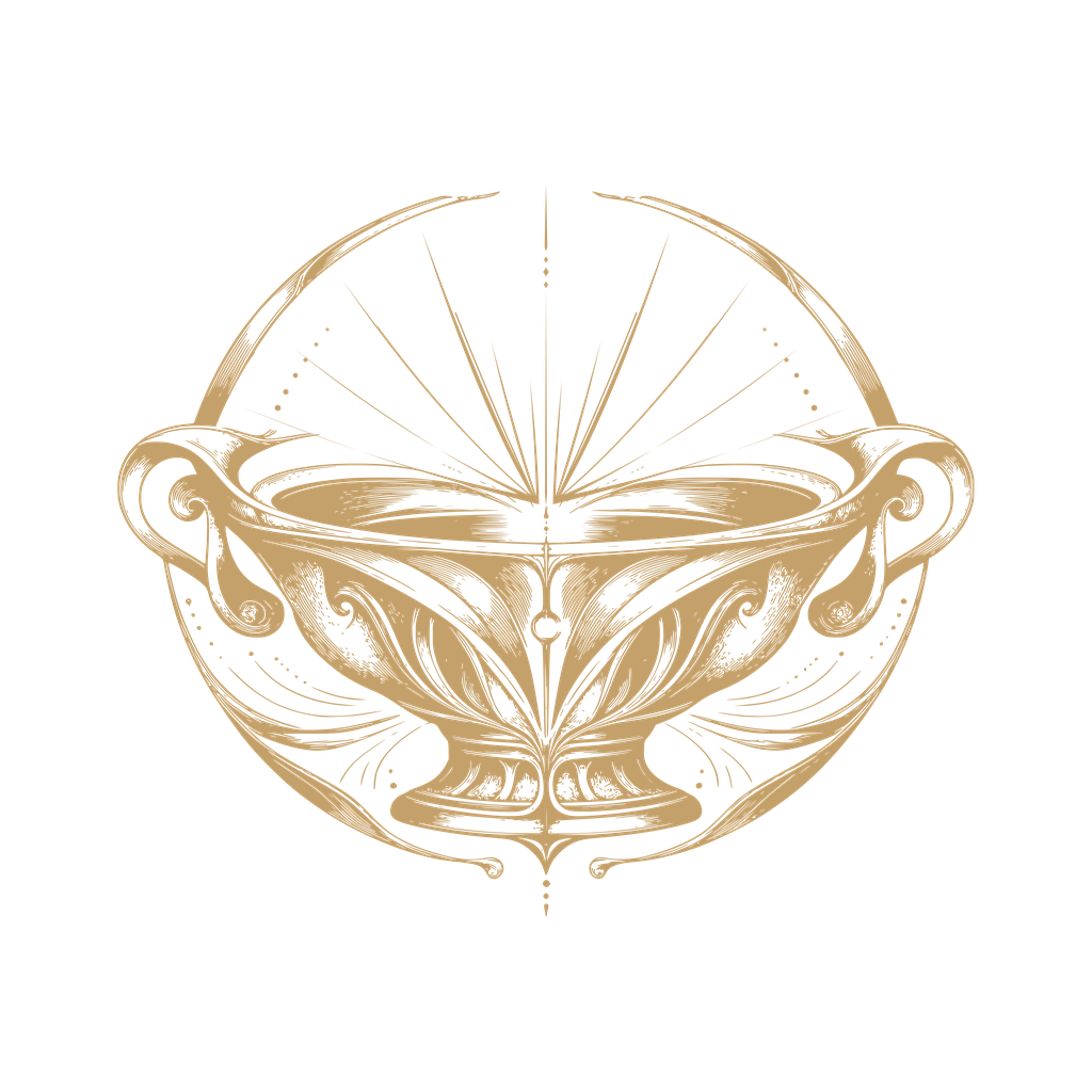 Emblema contemporáneo de CERNAVOX inspirado en la crátera del nous